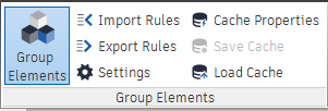 The Group Elements panel on the Productivity Toolbox ribbon tab.