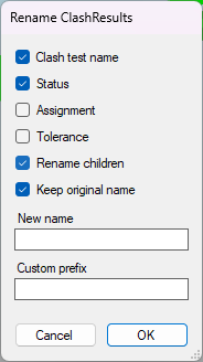 Rename ClashResults set to build the name from the test name and status.